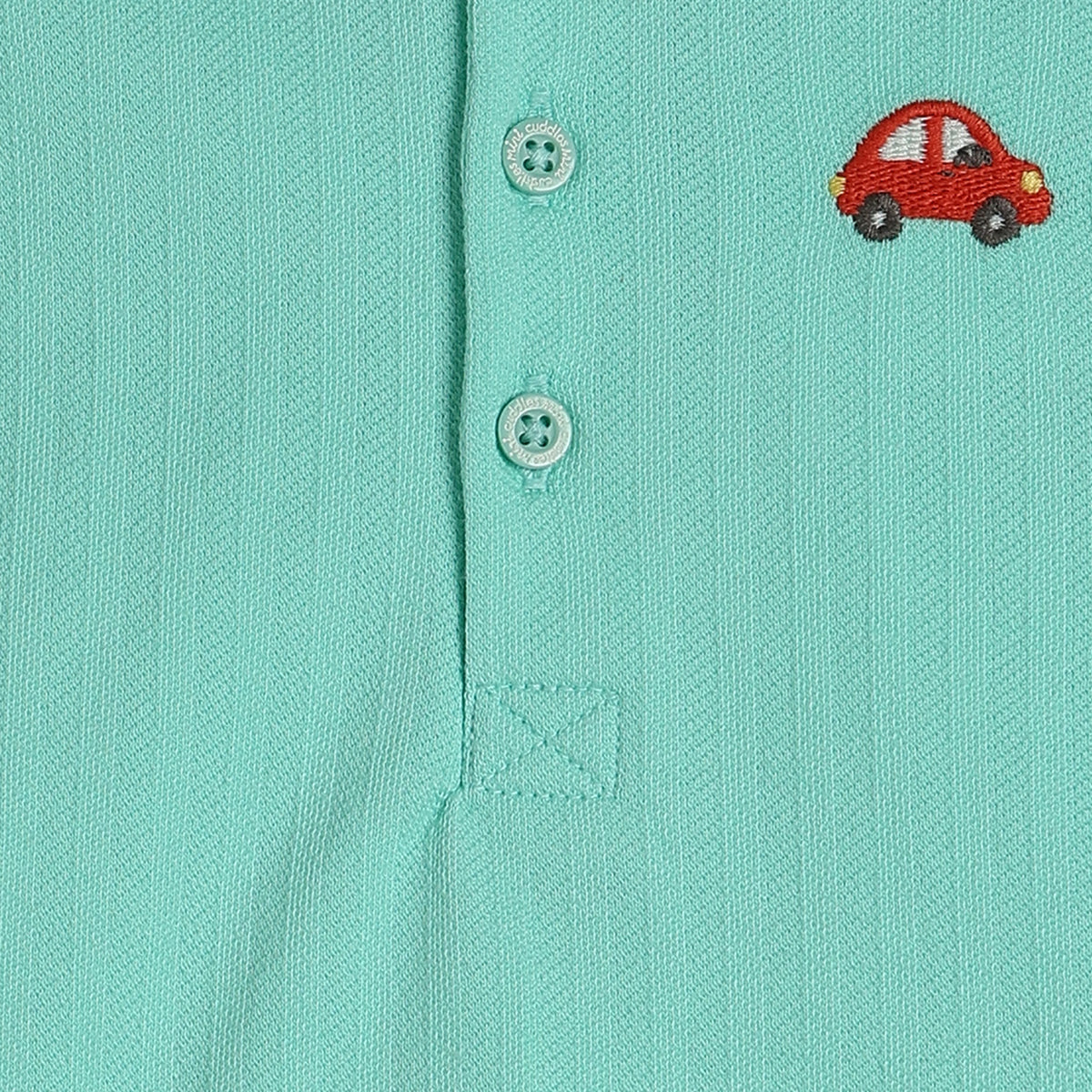 Baby Boys Solid Polo T-Shirt, Mint Green