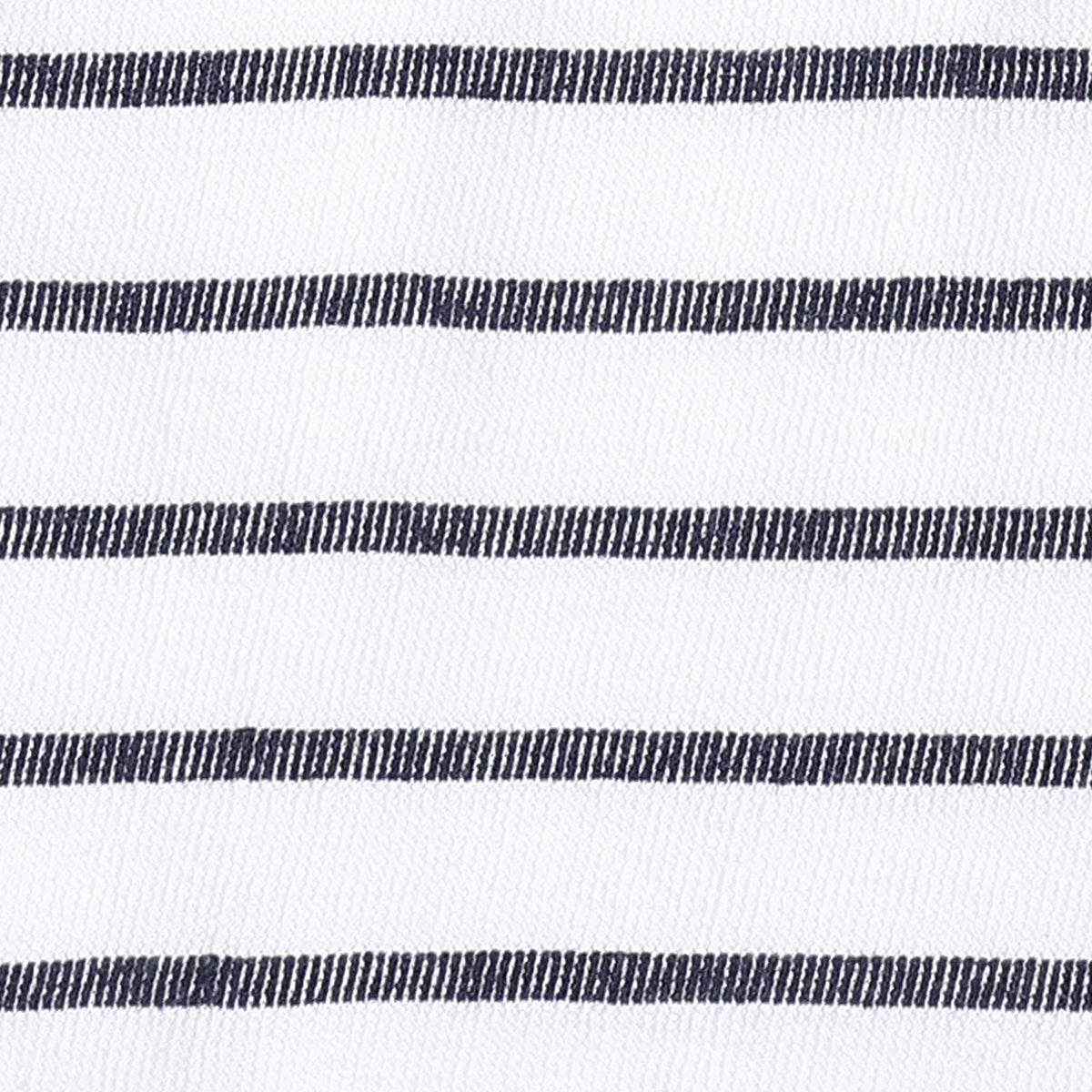 Boys Striped Polo T-Shirt, White and Navy Blue