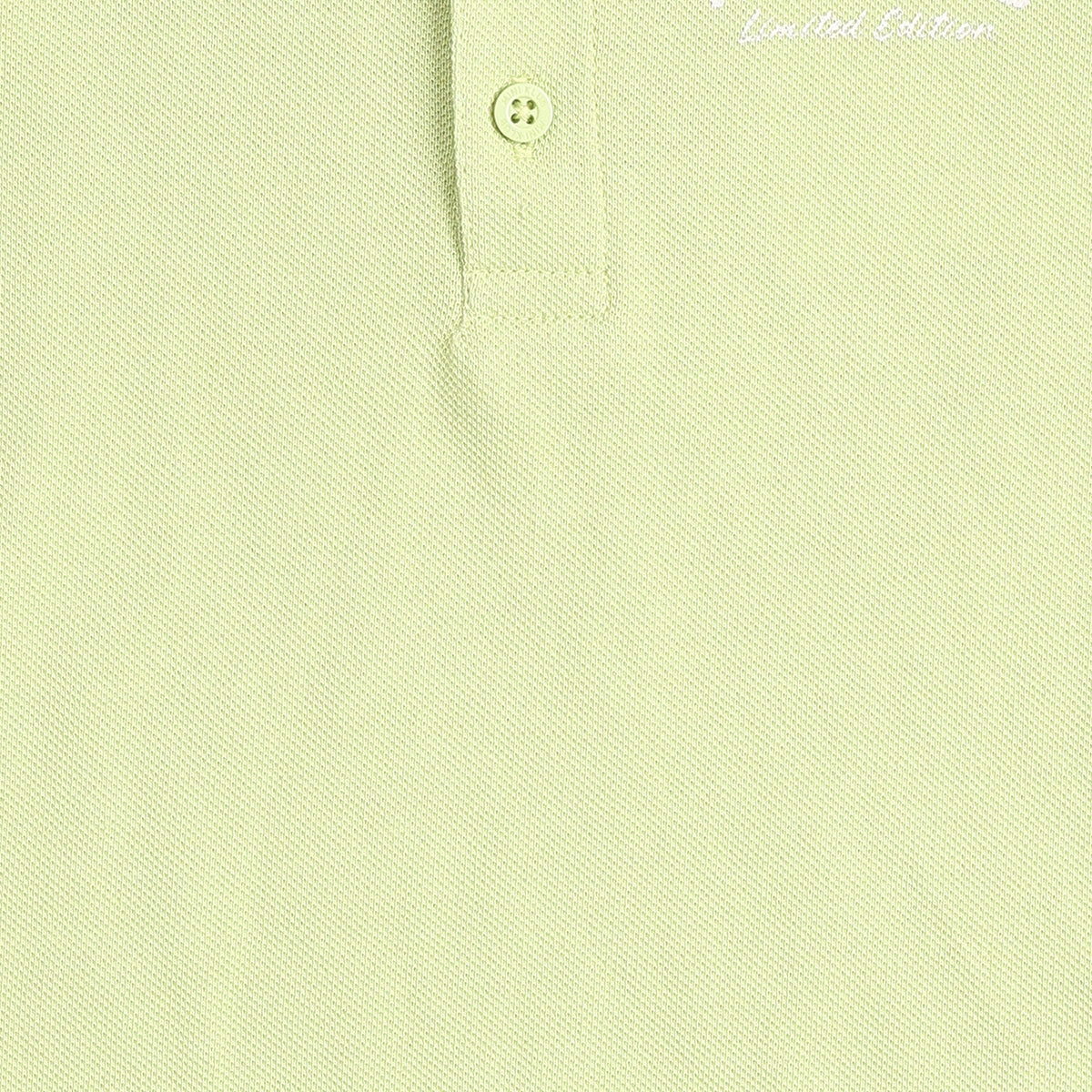 Baby Boys Light Green Cotton Polo Neck Regular Fit T-Shirt