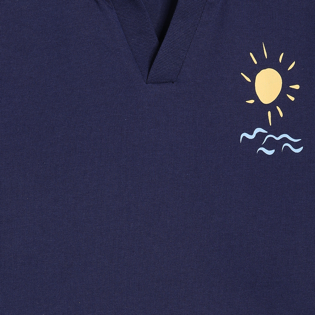 Baby Boys Printed Polo T-Shirt, Navy Blue