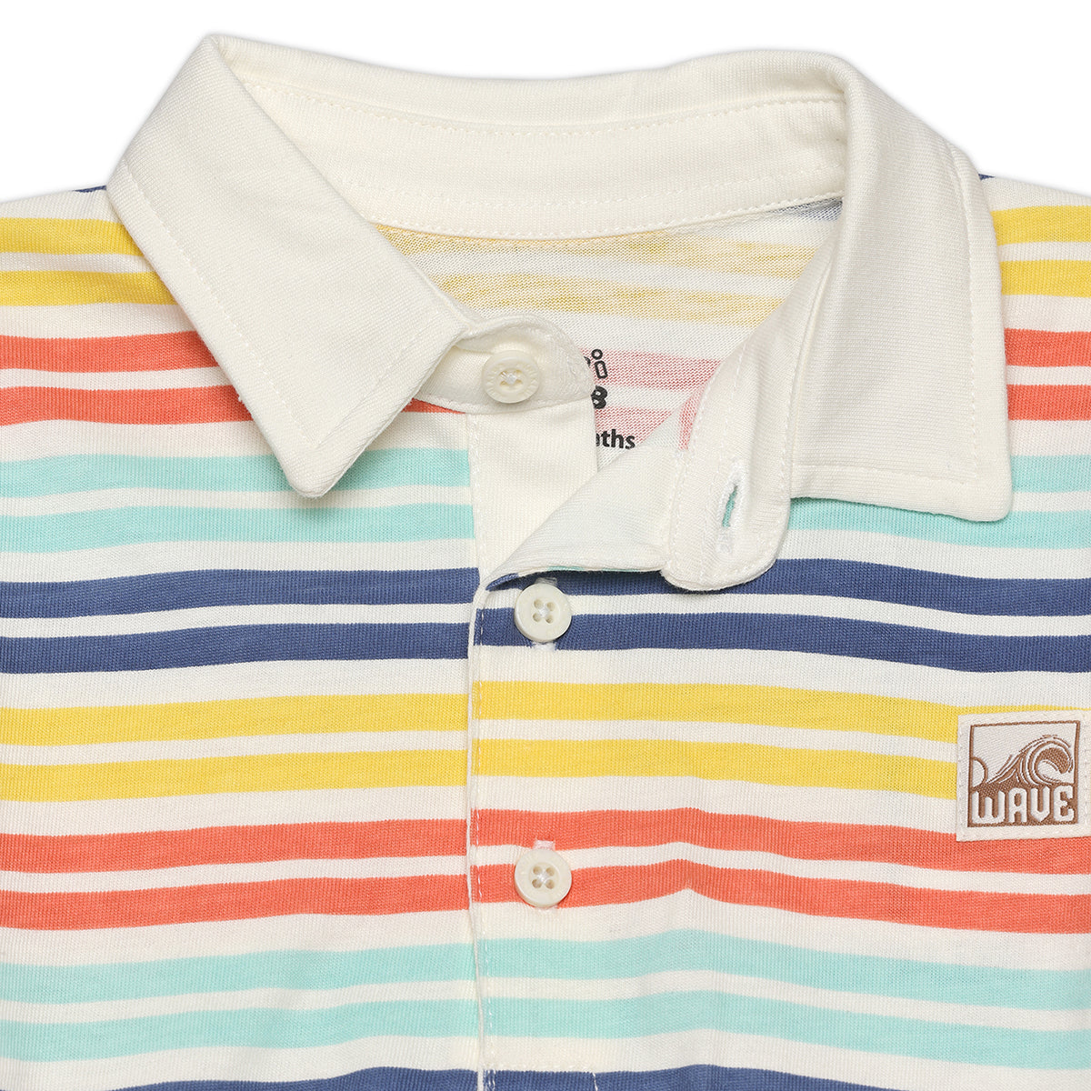 Baby Boys Striped Polo T-Shirt, Multi Colour