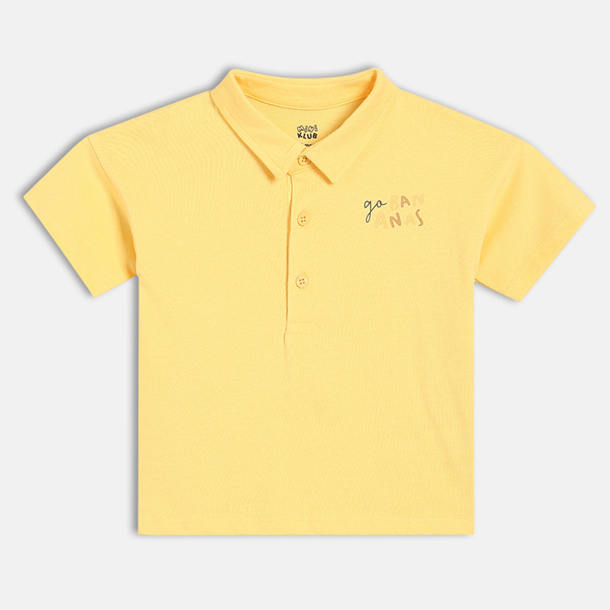 Baby Boys Printed Polo T-Shirt, Yellow
