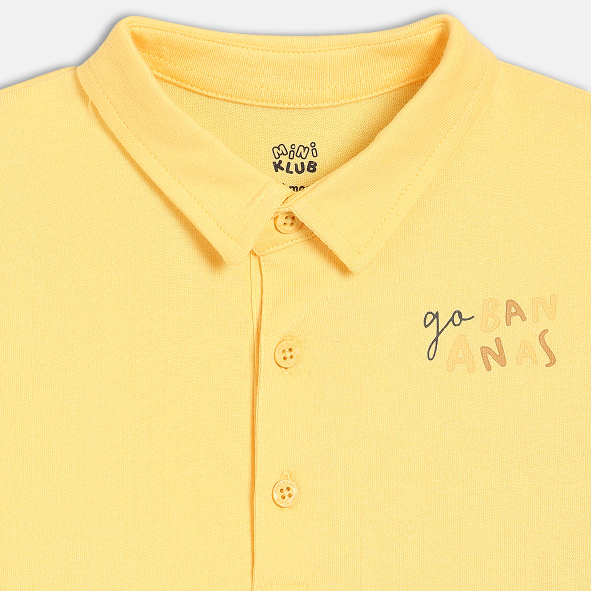 Baby Boys Printed Polo T-Shirt, Yellow