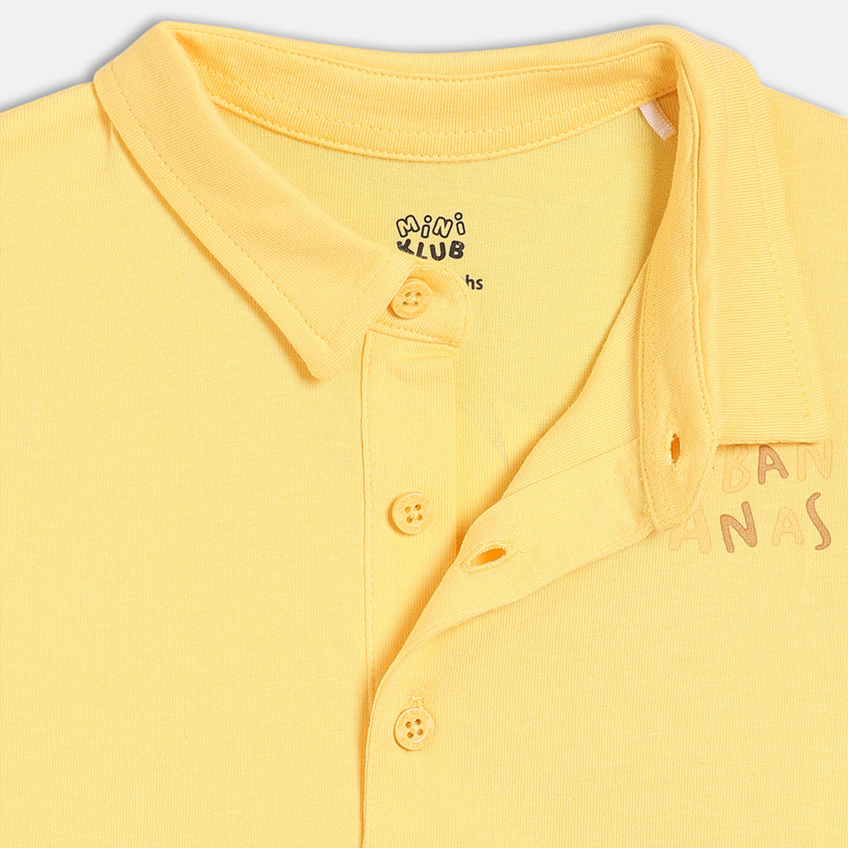 Baby Boys Printed Polo T-Shirt, Yellow