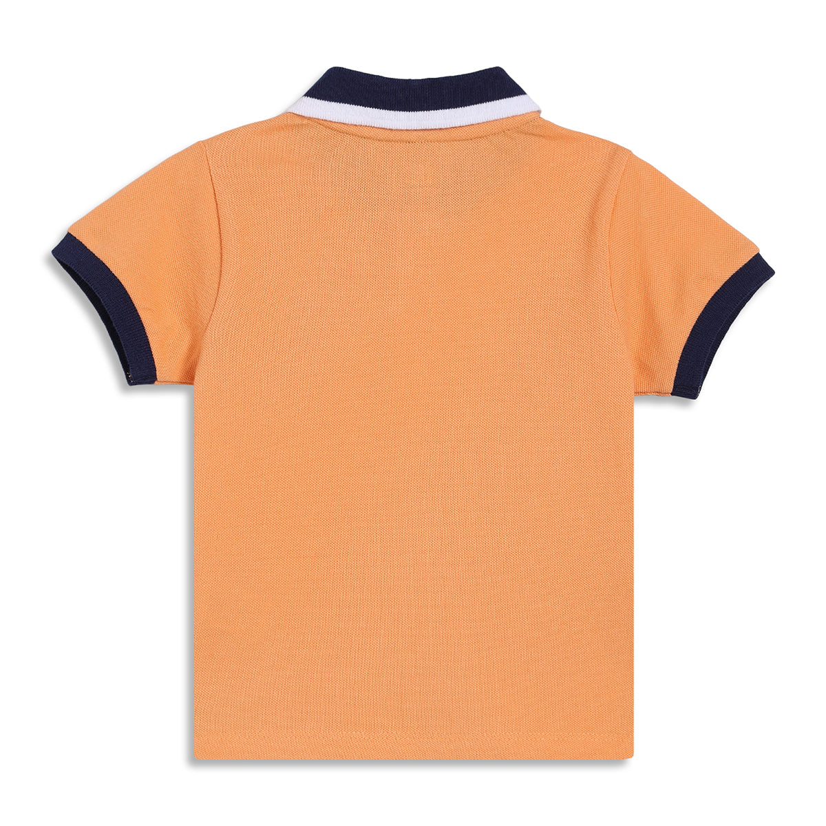 Baby Boys Printed Polo T-Shirt, Orange