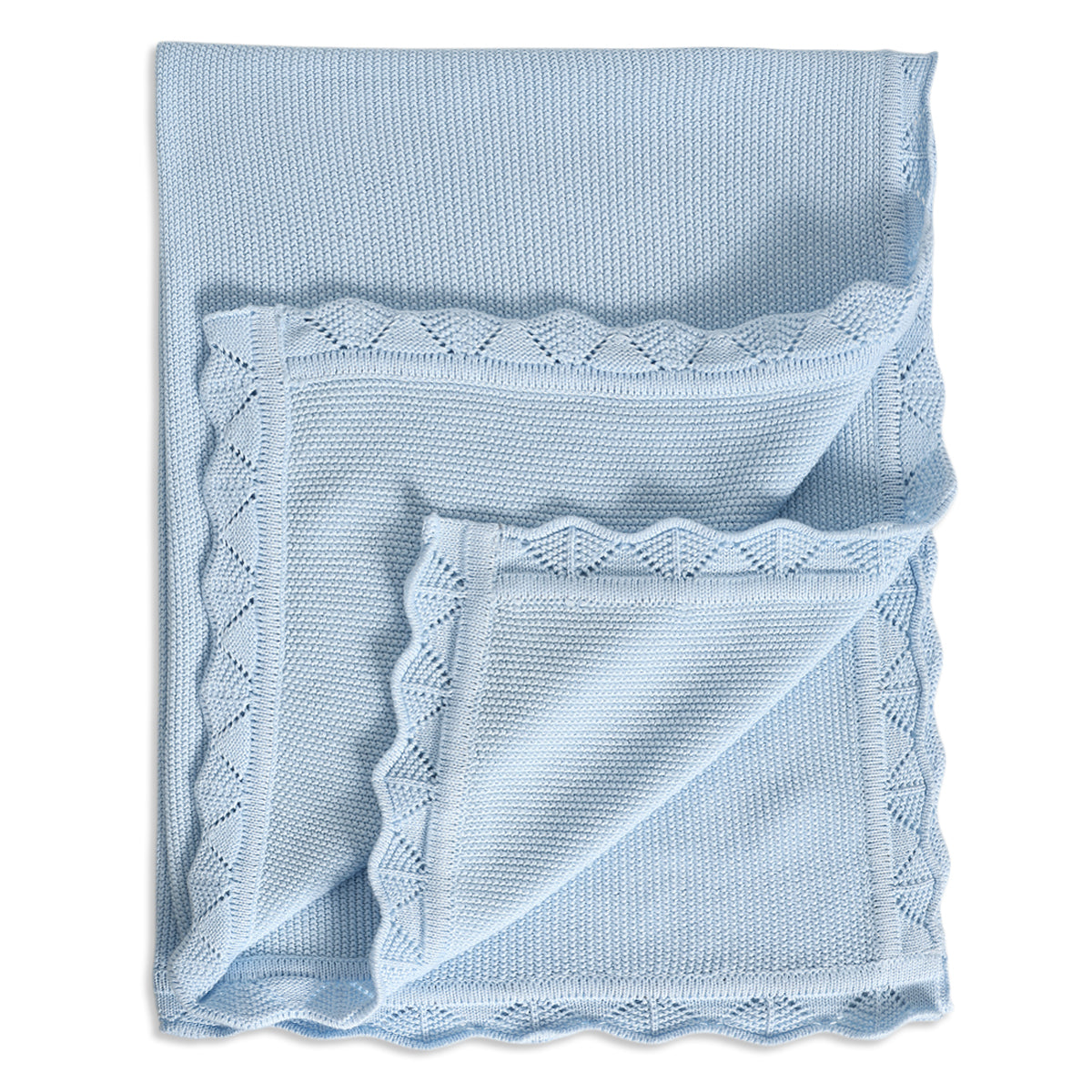 Baby Boys Teddy Print Sleepsuit with Cap and Blanket Set, Blue & Cream