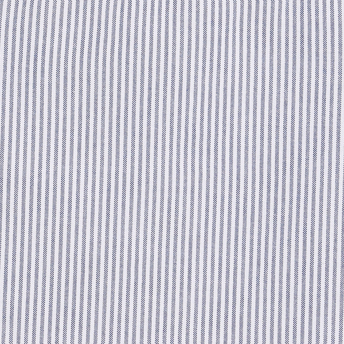 Baby Boys Striped Collared Shirt with Button Closure – Blue & White