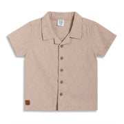 Baby Boys Textured Shirt, Beige