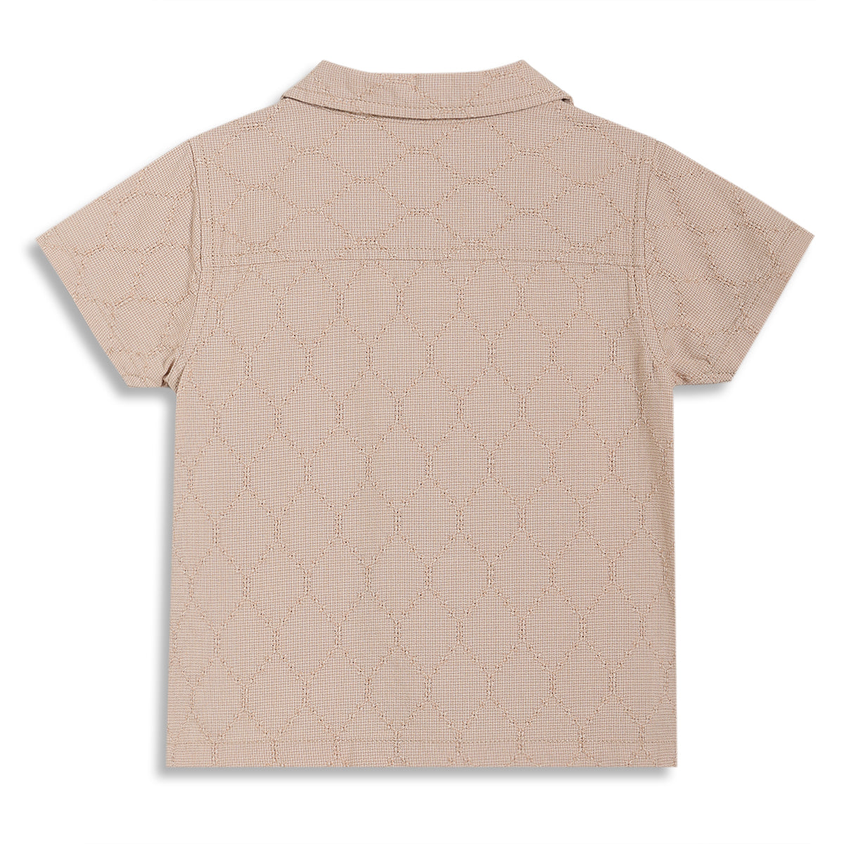 Baby Boys Textured Shirt, Beige