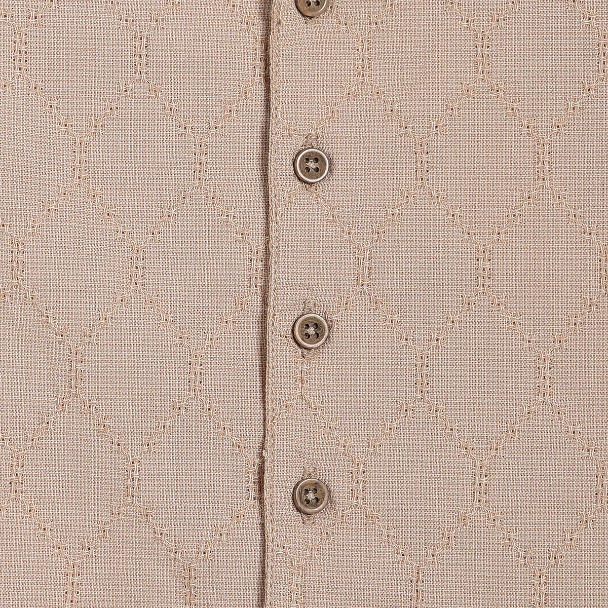 Baby Boys Textured Shirt, Beige