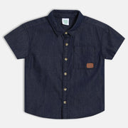 Baby Boys Solid Shirt, Navy Blue