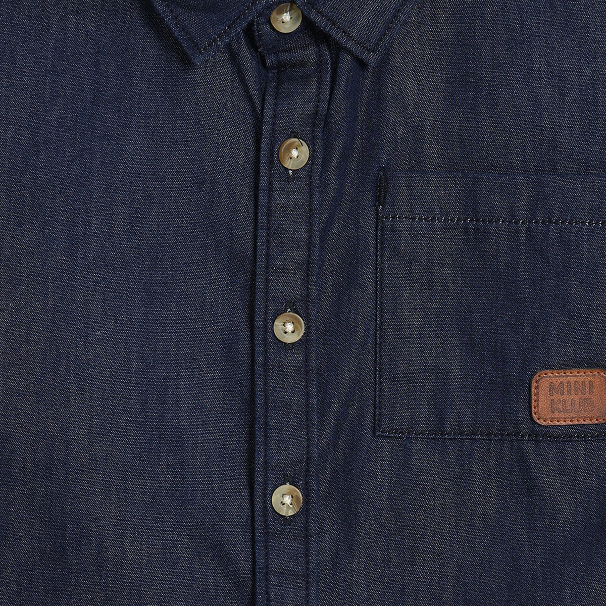 Baby Boys Solid Shirt, Navy Blue