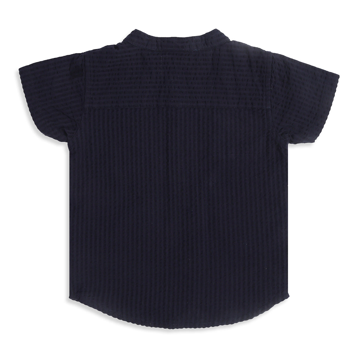 Baby Boys Navy Blue Cotton Shirt Regular Fit Casual Kids Shirt