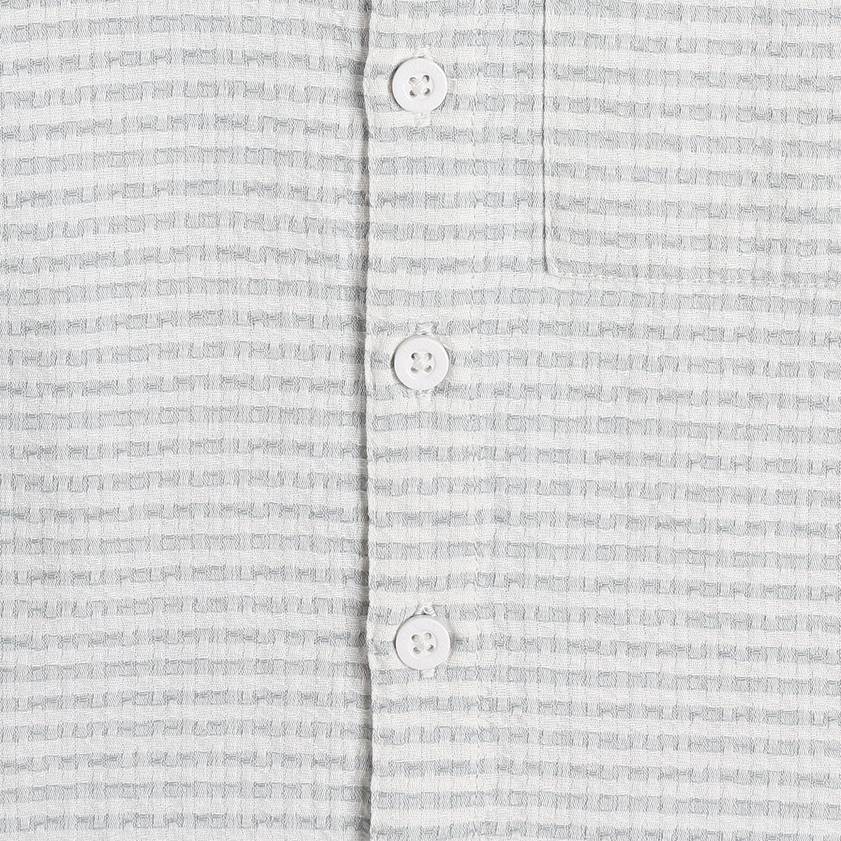 Boys Textured Cotton Shirt, Light Grey