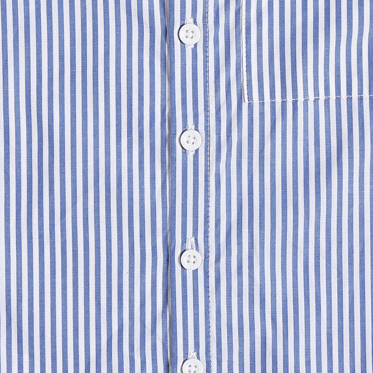 Baby Boys Blue & White Striped Cotton Casual Shirt Regular Fit Kids Shirt