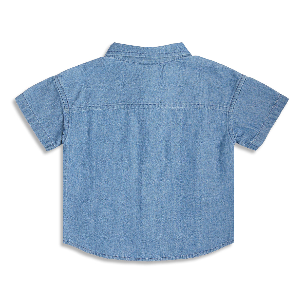Boys Cotton Shirt, Light Blue