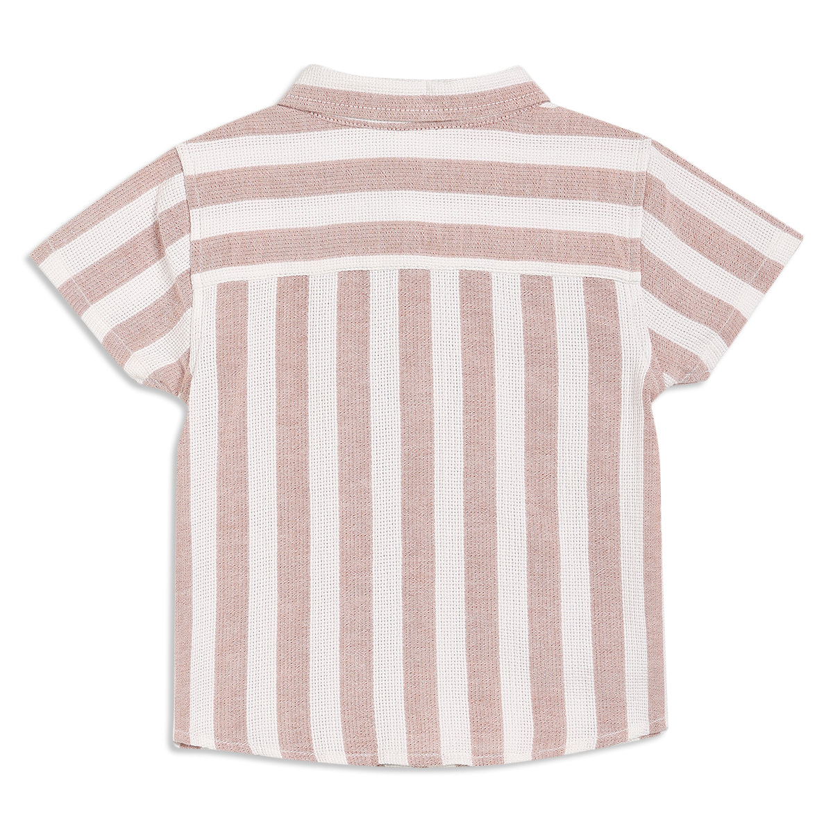 Baby Boys Striped Shirt, Brown and White