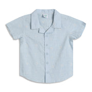 Baby Boys Moon and Star Print Shirt, Blue