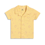 Baby Boys Printed Shirt, Yellow
