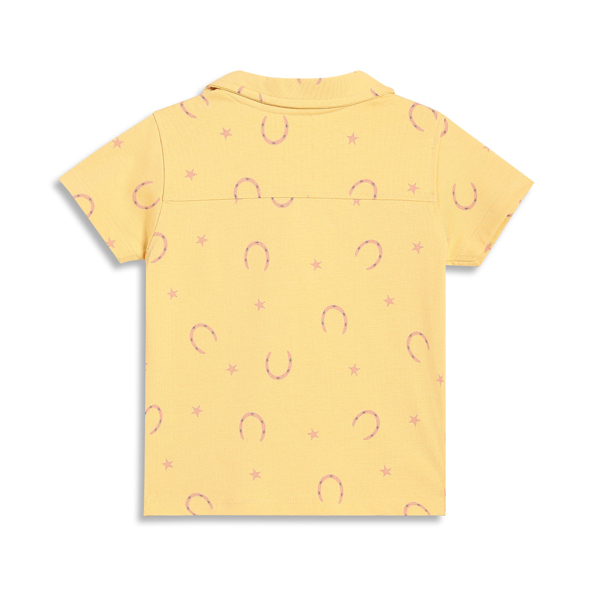 Baby Boys Printed Shirt, Yellow