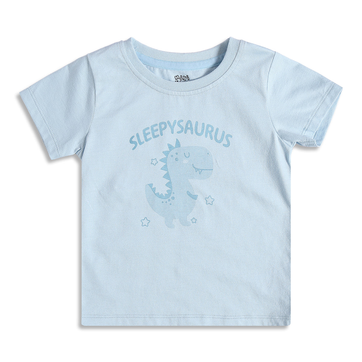 Baby Boys Dinosaur Print T-Shirt and Shorts Set, Light Blue
