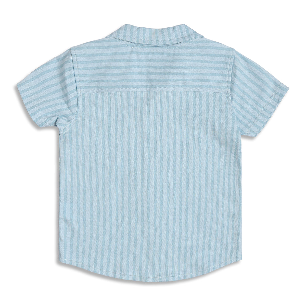 Baby Boys Striped Shirt and Shorts Set, Light Blue
