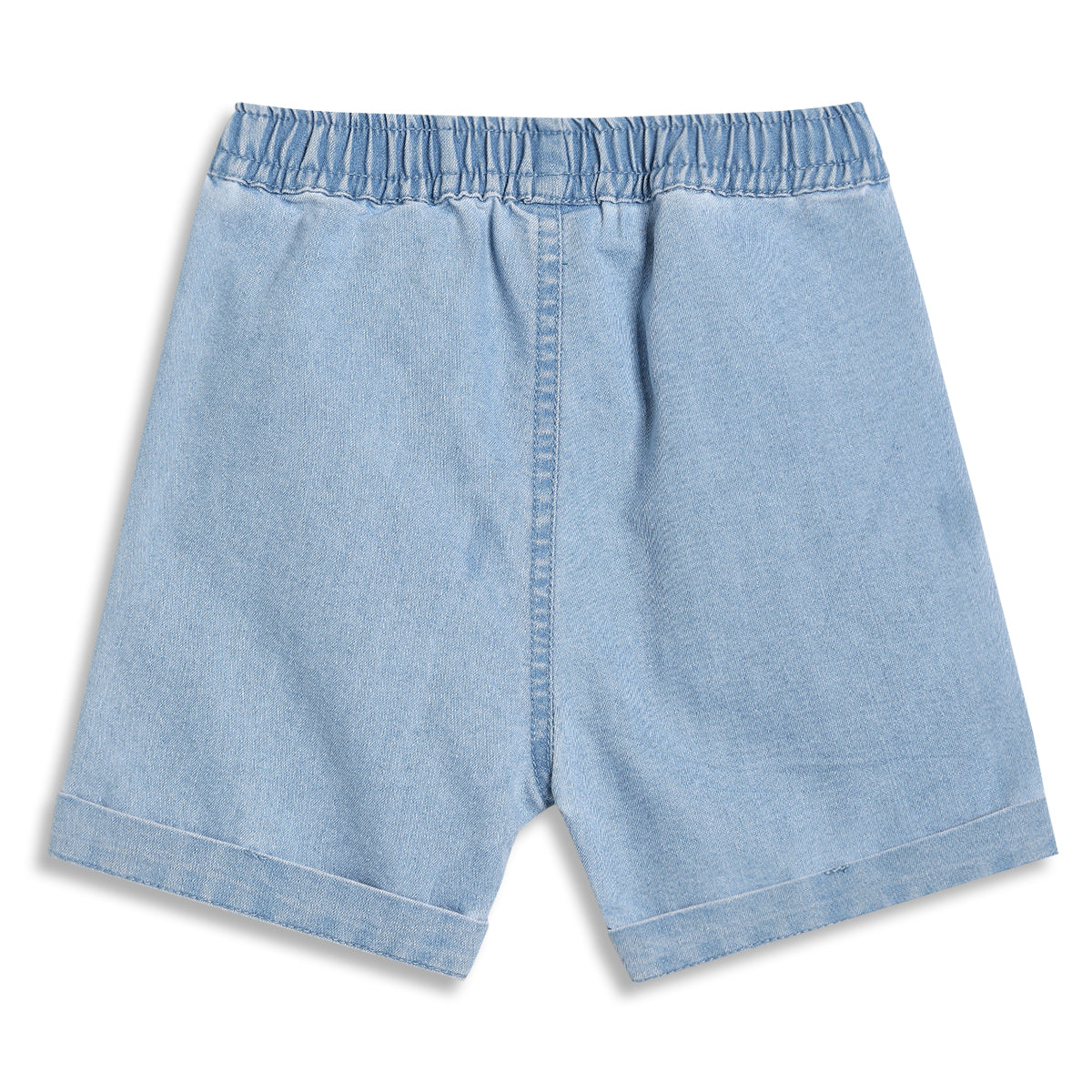 Baby Boys Solid Denim Shorts, Light Blue