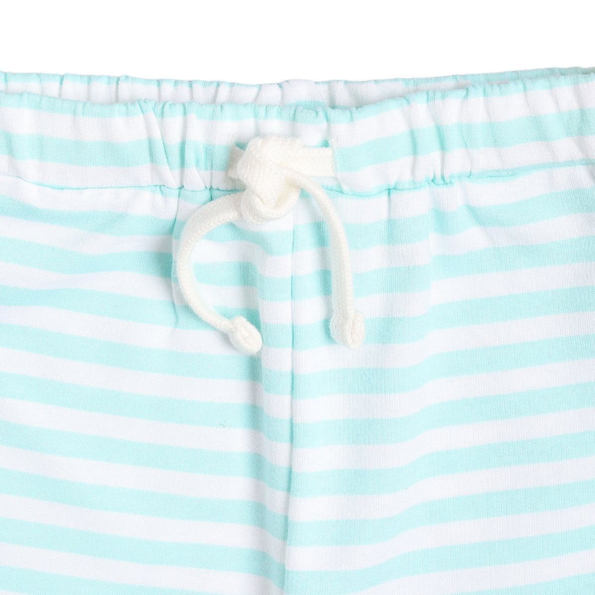 Baby Boys Striped Shorts, Mint Green and White