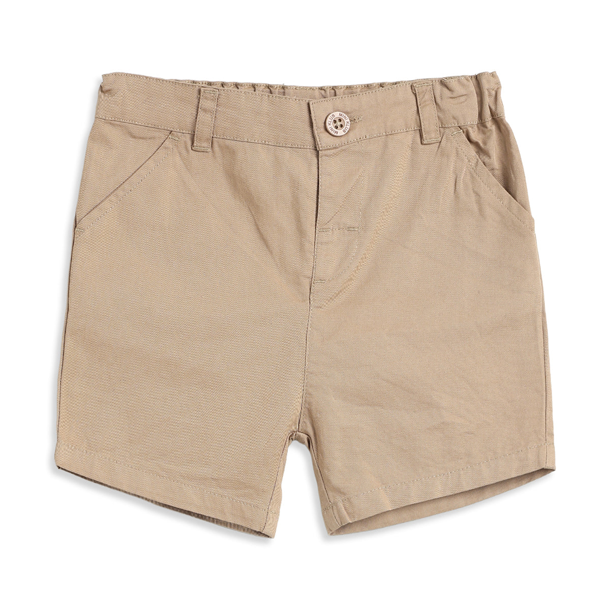 Baby Boys Beige Solid Regular Fit Casual Shorts