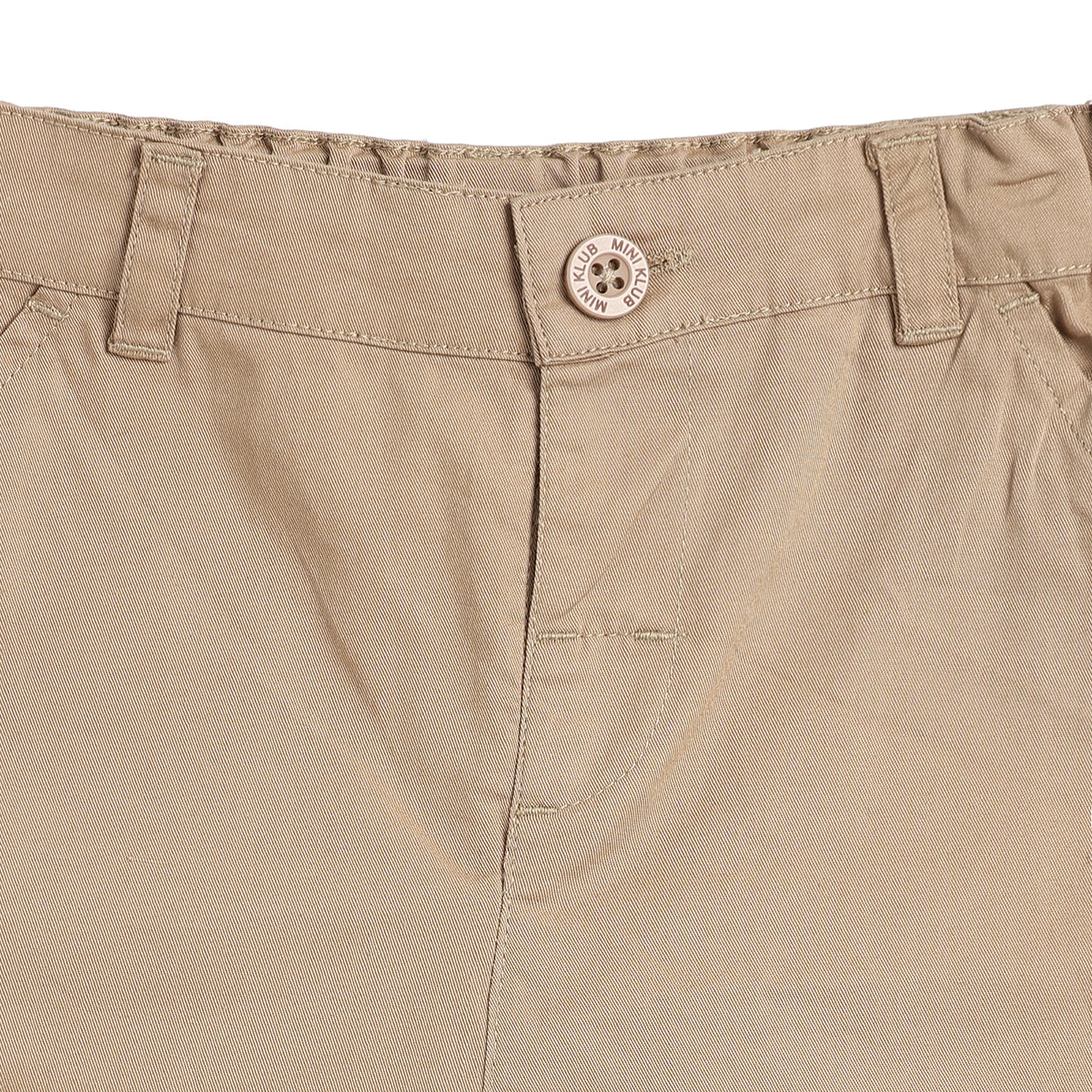 Baby Boys Beige Solid Regular Fit Casual Shorts
