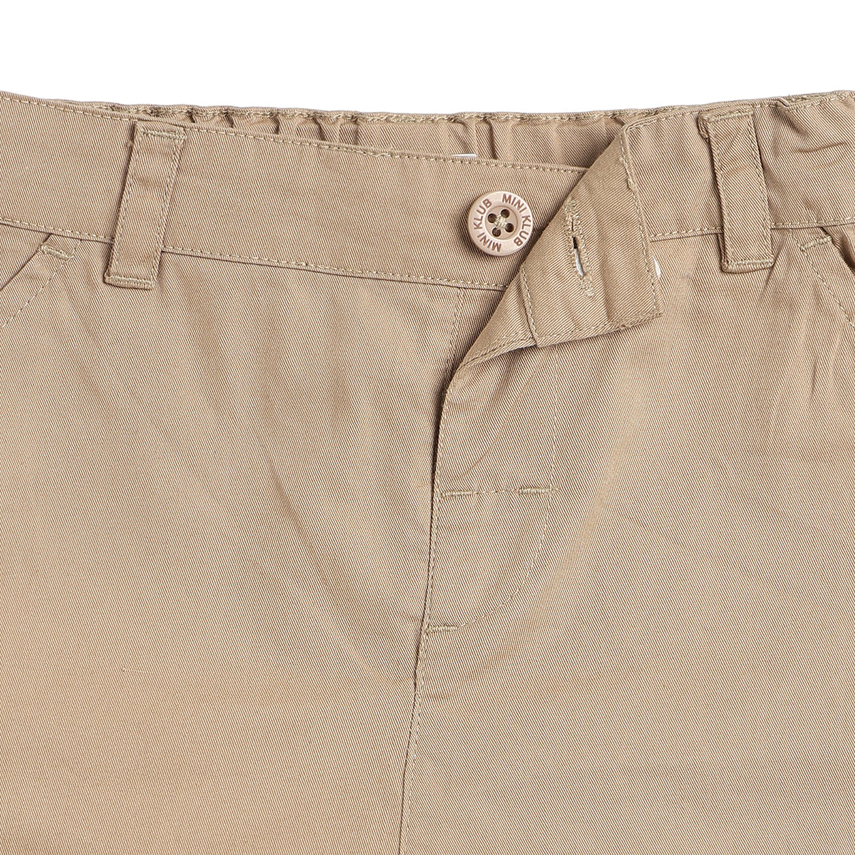 Baby Boys Beige Solid Regular Fit Casual Shorts