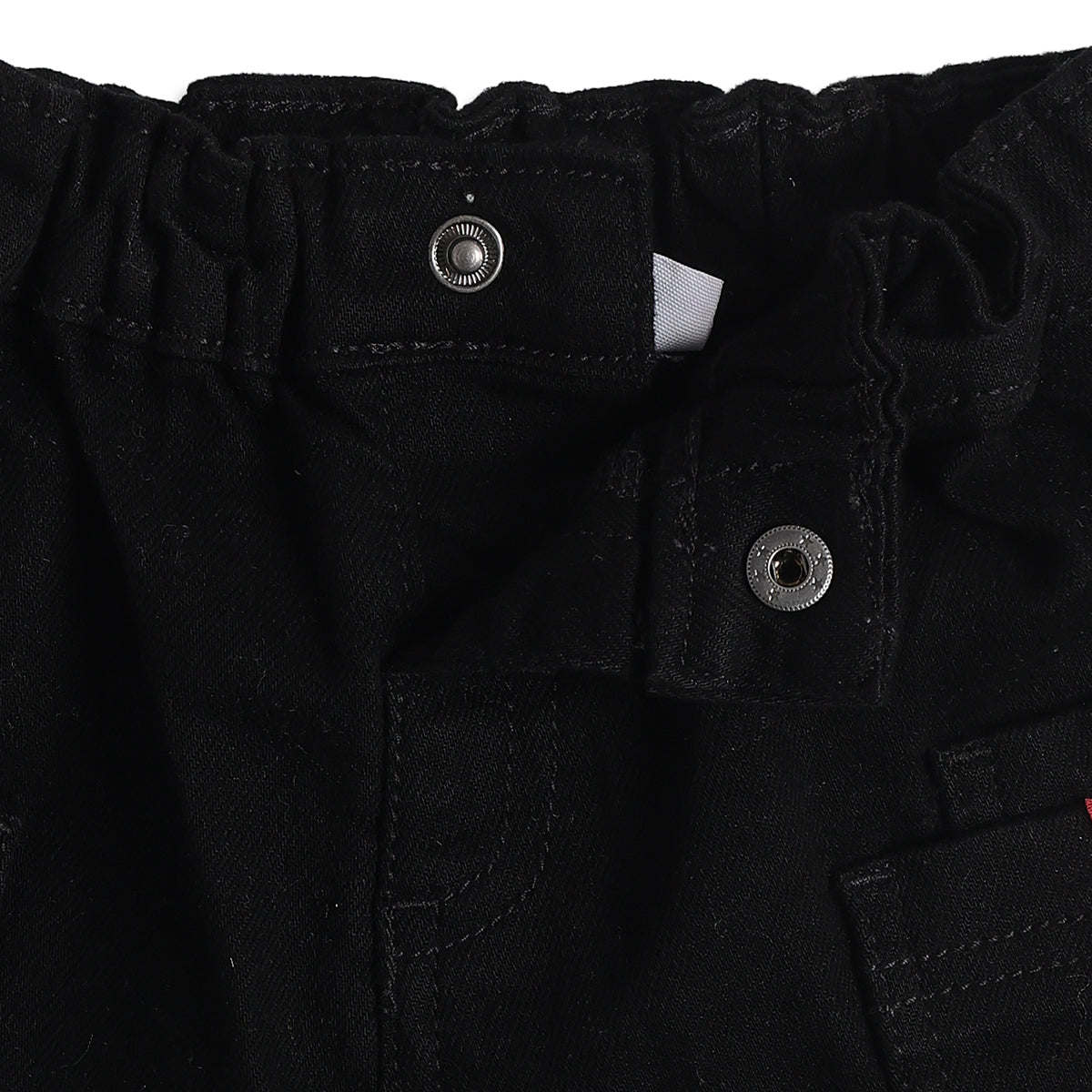 Baby Boys Black Cotton Cargo Shorts Regular Fit Casual Kids Shorts