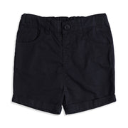 Baby Boys Navy Blue Solid Cotton Shorts Regular Fit Casual Shorts