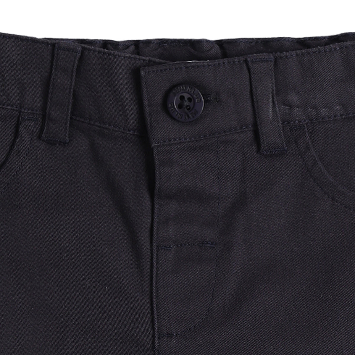 Baby Boys Navy Blue Solid Cotton Shorts Regular Fit Casual Kids Shorts