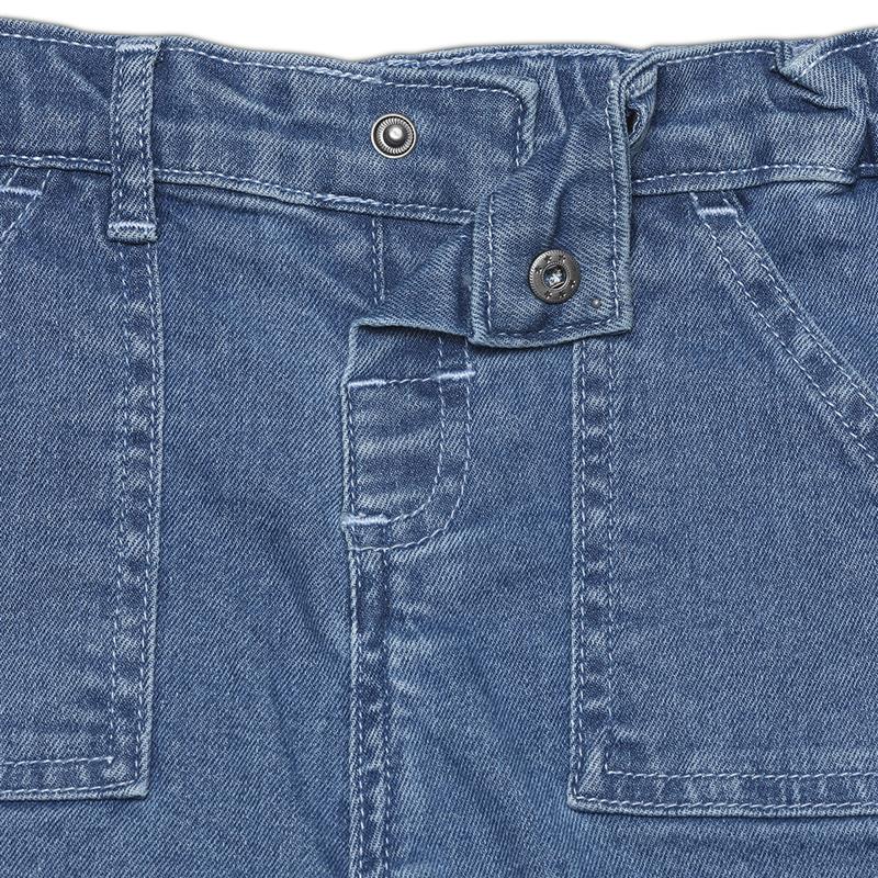 Boys Solid Denim Shorts, Blue