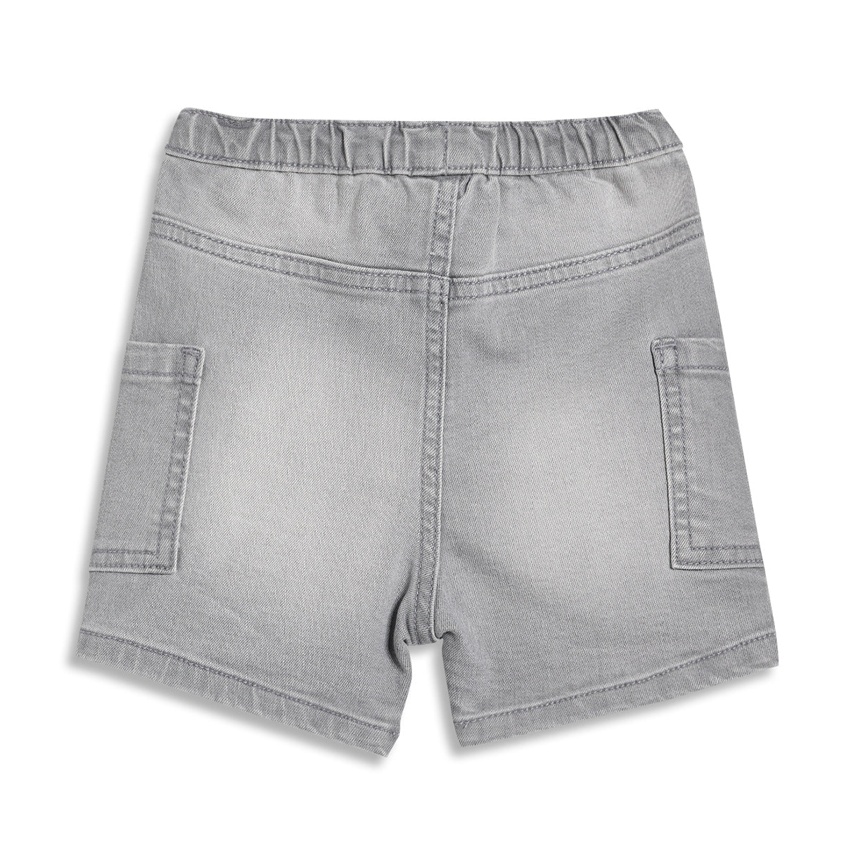 Baby Boys Denim Shorts, Grey