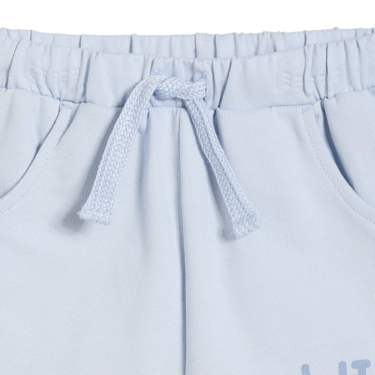 Baby Boys Graphic Print Shorts, Light Blue