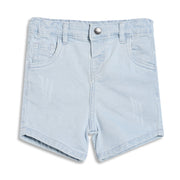 Baby Boys Solid Denim Shorts, Light Blue