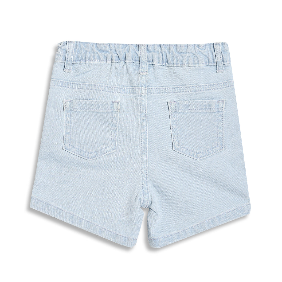 Baby Boys Solid Denim Shorts, Light Blue