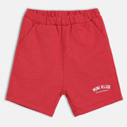 Baby Boys Solid Shorts, Red