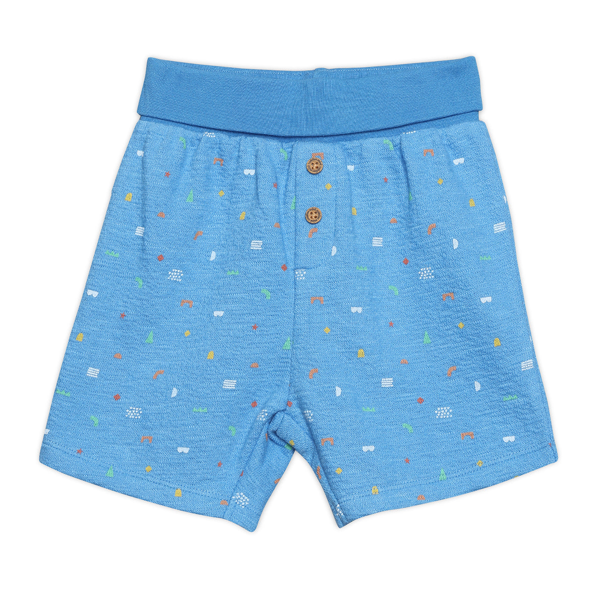 Baby Boys “YAY” Printed Top and Shorts Set, Multicolour