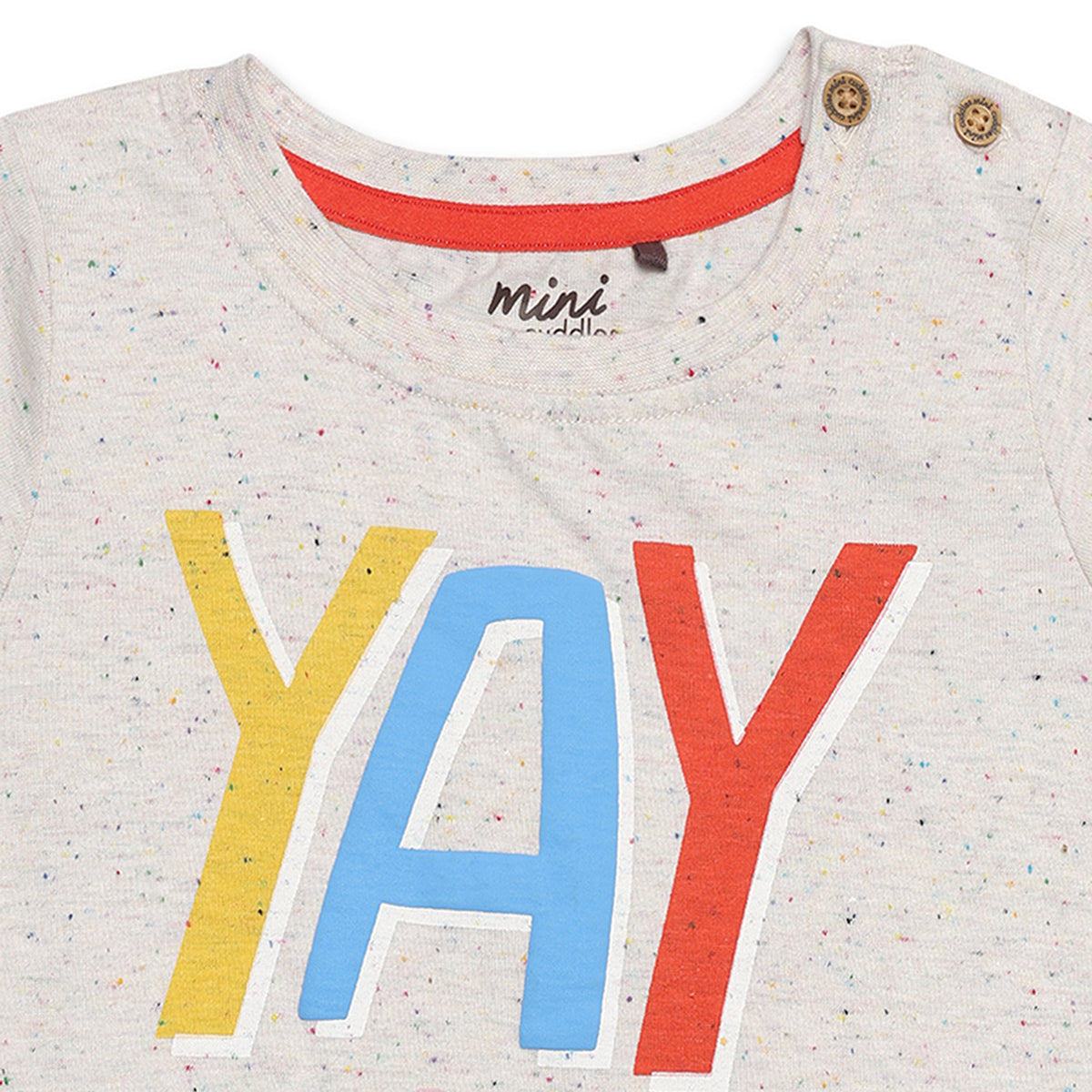 Baby Boys “YAY” Printed Top and Shorts Set, Multicolour