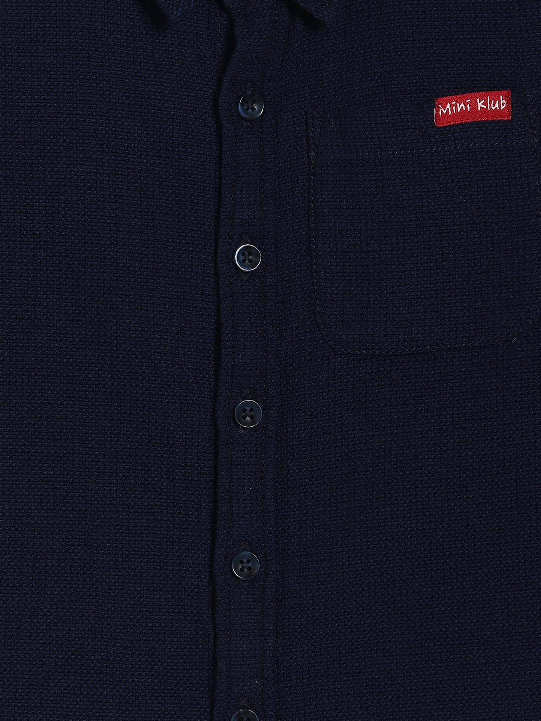 Baby Boys Solid Shirt with Shorts Set, Navy Blue
