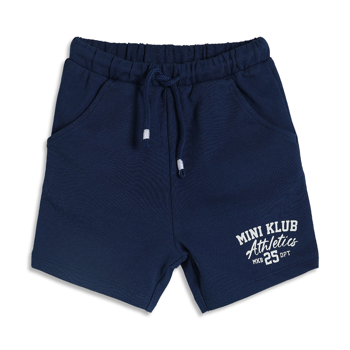 Baby Boys Colourblocked T-Shirt and Solid Shorts Set, Red, White and Navy Blue