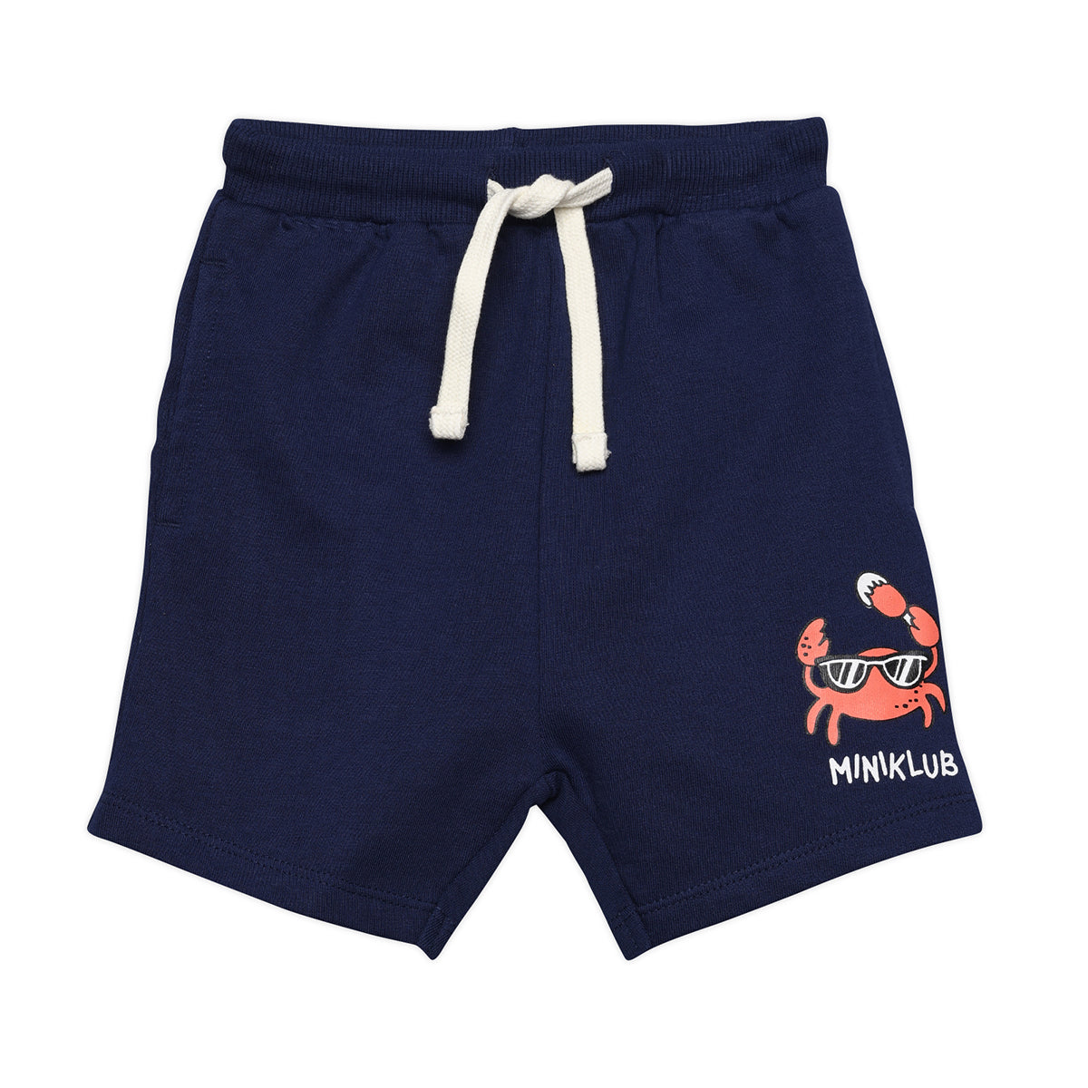 Baby Boys Graphic Print T-Shirt and Shorts Set, Cream and Navy