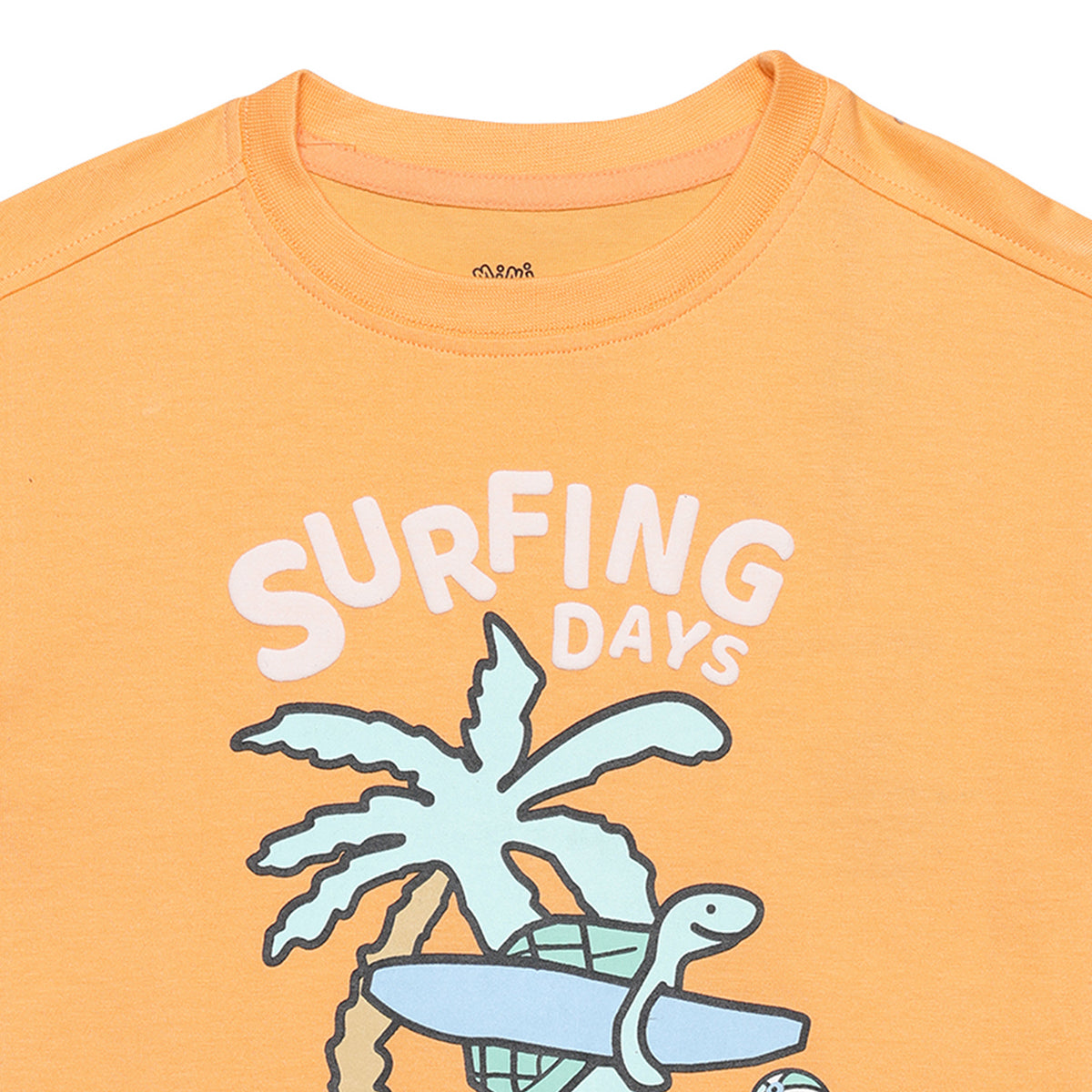 Baby Boys Surf Themed Graphic T-Shirt and Shorts Set, Orange