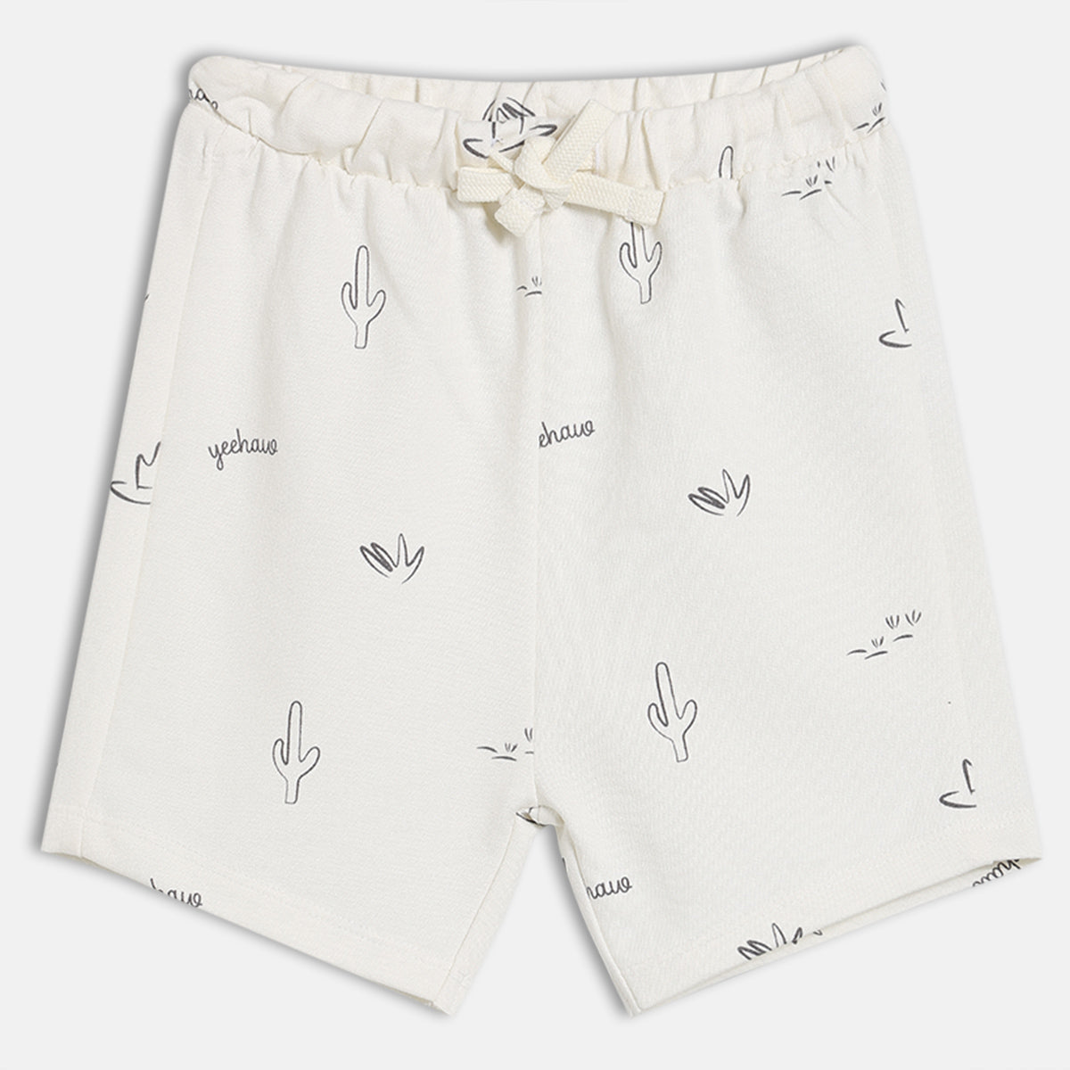 Baby Boys Printed Polo T-shirt and Shorts Set, Off White