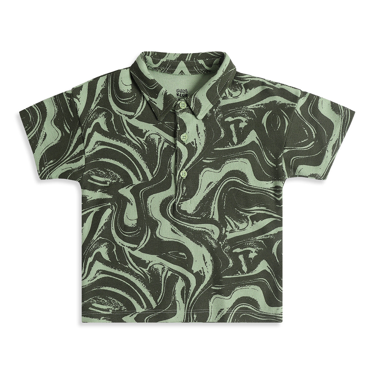 Baby Boys Green Cotton T-Shirt and Shorts Set Regular Fit Casual Kids Set