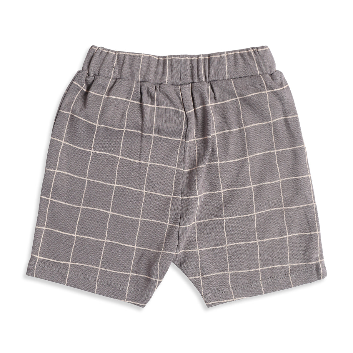 Baby Boys Grey Cotton Shirt and Shorts Set Regular Fit Casual Kids Set