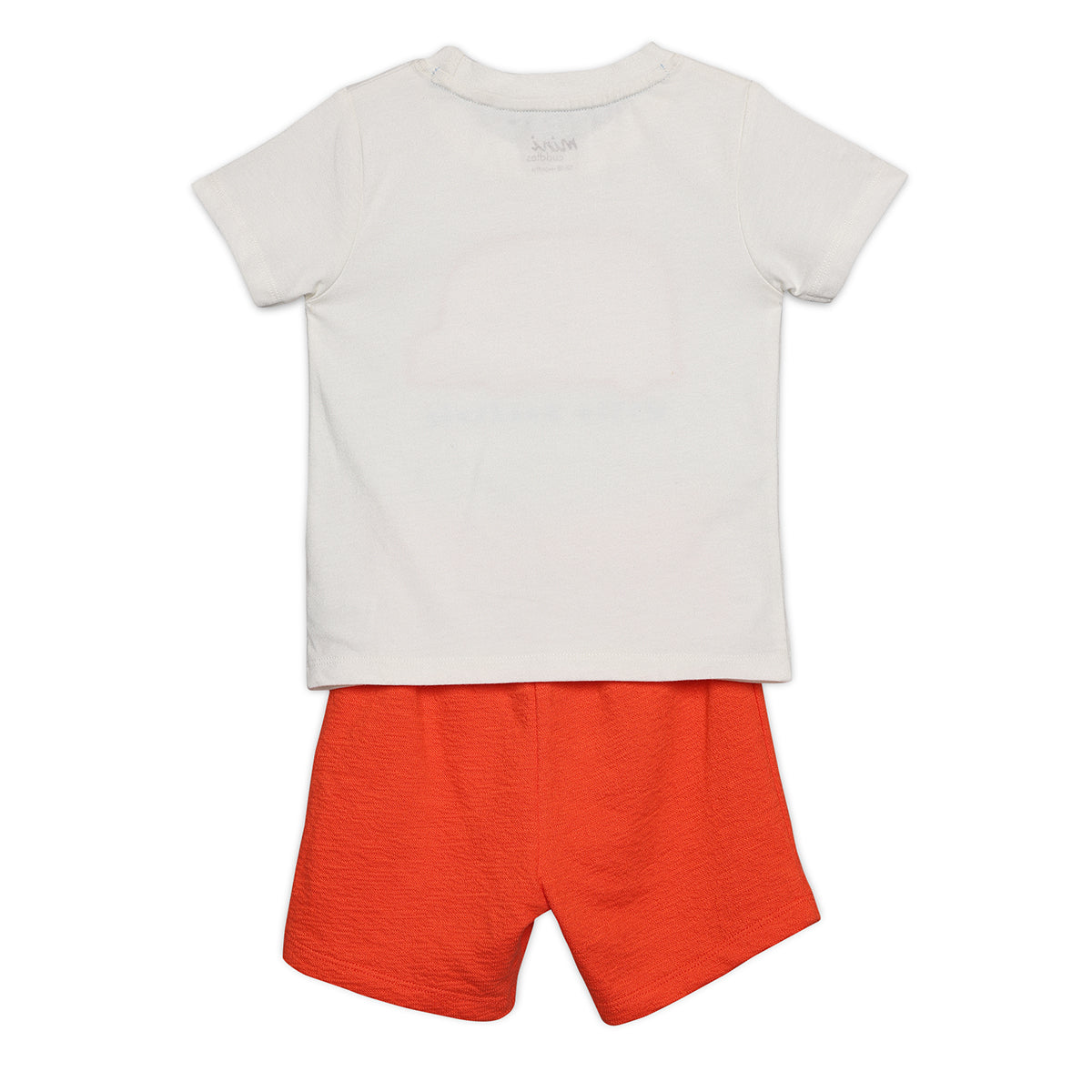 Baby Boys Little Roadtrip Print T-Shirt and Shorts Set, Red and White